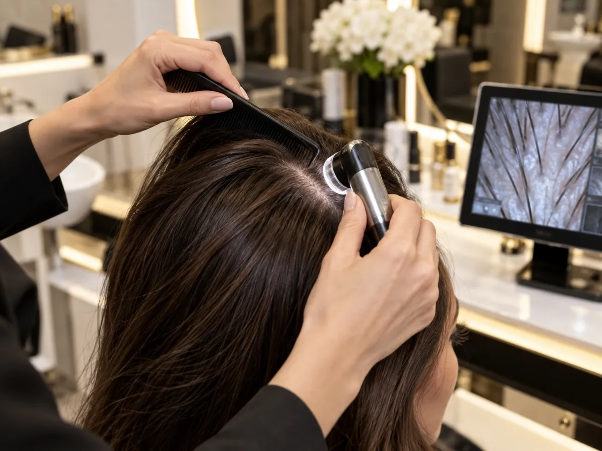 Consulenza e check-up capelli nel salone Adeline Coiffeur Balduina